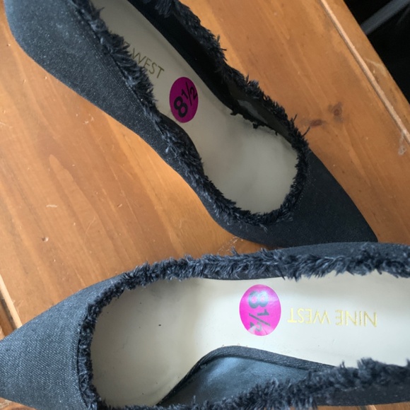 Nine West Fabric Fringe Heels - Picture 4 of 4